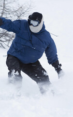 Fototapeta na wymiar Snowboarding, winter sport