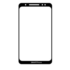 smart phone with blank screen