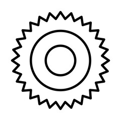 gear bicycle line style icon
