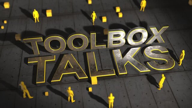 Toolbox Talks safety meeting related to workplace hazards and safe work practice