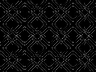 Seamless pattern design with floral background elements, beautiful ornaments, black, white, orange, pink, red, green, yellow, blue, gray, purple