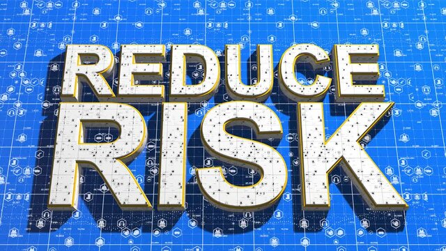 Reduce risk workplace health and safety of people at work title animation