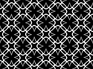 Fototapeta premium Seamless pattern design with floral background elements, beautiful ornaments, black, white, orange, pink, red, green, yellow, blue, gray, purple