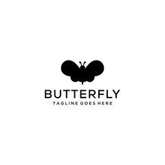 Creative modern Butterfly logo design template vector illustration.