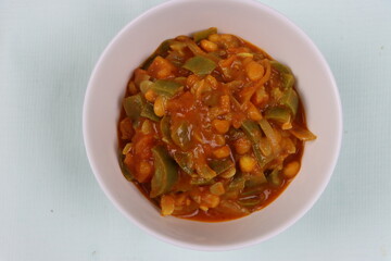 Turai Chanda dal Subji or Sponge gourd curry in South Indian style