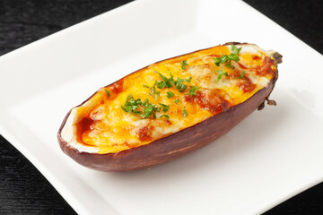 ナスのミートソースチーズ焼き