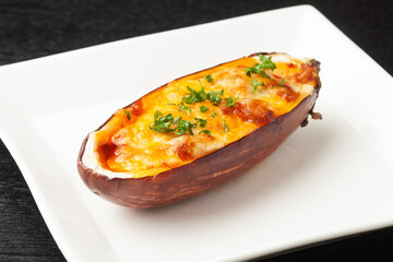 ナスのミートソースチーズ焼き