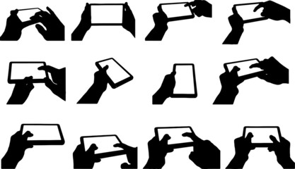 hand in gesture silhouette
collection icon
