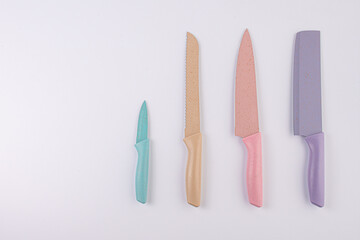 ceramic kitchen knife on a white background