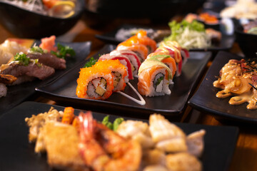 sushi maki rolls set