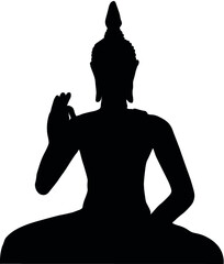 buddha statue silhouette