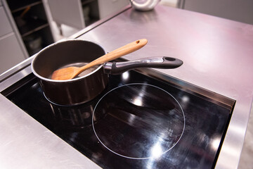 pot on electric stove