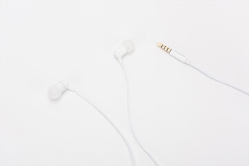 Obraz premium earphones isolated on a white background