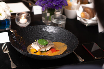 fine fish fillet steak