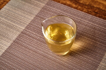 A cup of rich and refreshing oolong tea.