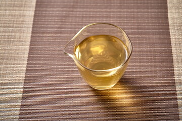 A cup of rich and refreshing oolong tea.