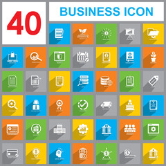 business set icon, Business icon vector