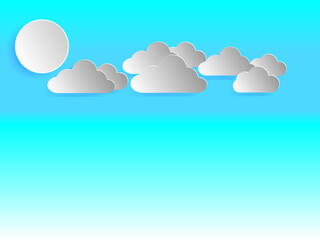 paper art cut design background