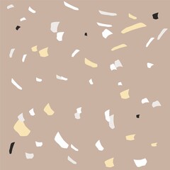 Terrazzo von Terra, the land of marble stone. brown, beige, red