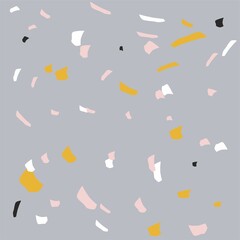 Terrazzo background Terra earth marble stone. white. blue. yellow.