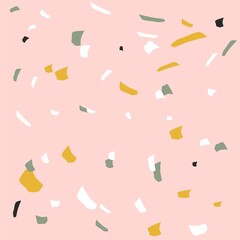 Terrazzo background Terra earth marble stone. pink. white. blue