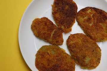 Pan Fried Chayote Squash or Chow chow, Seemebadnekai Phodi, Konkani cuisine, South India 