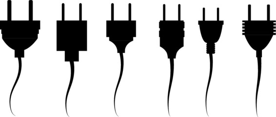 electric cable on a white background