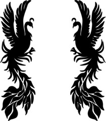 Fototapeta premium swan logo background