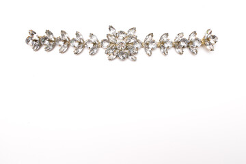 necklace female on white background