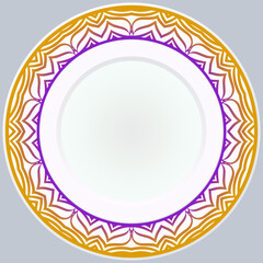 Pattern With Abstract Floral Round Ornament. Oriental Pattern. Indian, Moroccan, Mystic, Ottoman Motifs. Anti-Stress Therapy Pattern. Vector