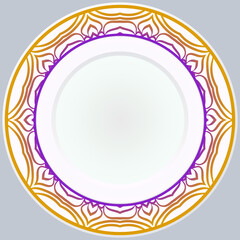 Pattern With Abstract Floral Round Ornament. Oriental Pattern. Indian, Moroccan, Mystic, Ottoman Motifs. Anti-Stress Therapy Pattern. Vector