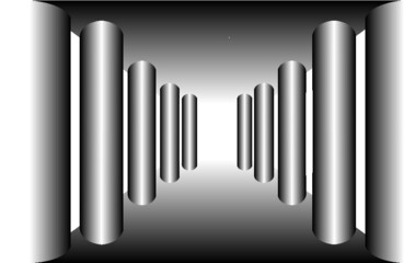 black and white bar chart