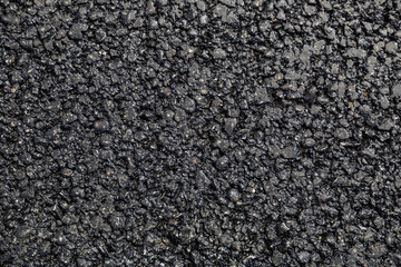 New asphalt. Textured, background. Flat lay. Close up