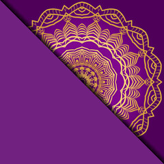 Vector mandala pattern. Template for flyer or invitation card design