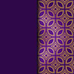 Luxury Traditional Ornamental Design. Card with Geometry Pattern. Vector Illustration. For Interior Design, Printing, Web And Textile Design.