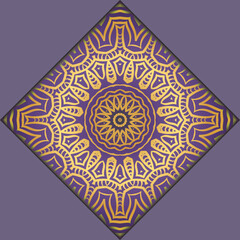 Modern Vector Template With Tribal Mandalas. For Brochure, Flyer, Cover, Magazine