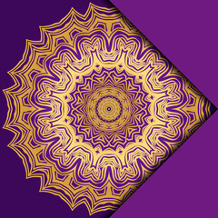 Mandala background for book cover, invitation. Vector illustration