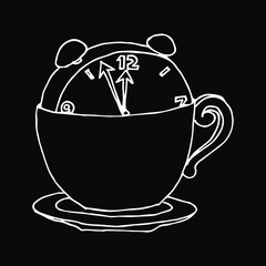 Coffee Time icon design. Creative simple coffee time icon.