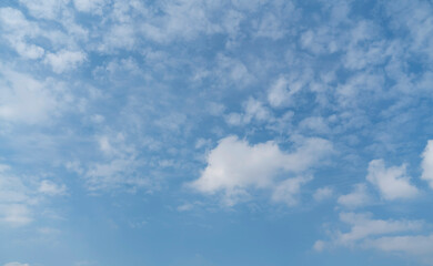 The vast blue sky and clouds sky