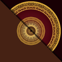 Luxury background with mandala. Vector illustration. Ornament elegant invitation wedding card , invite. © Bonya Sharp Claw