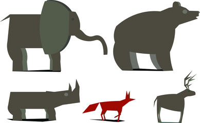 animals vector illustration