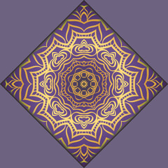 Modern Vector Template With Tribal Mandalas. For Brochure, Flyer, Cover, Magazine