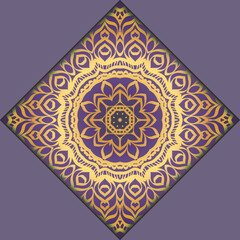 Modern Vector Template With Tribal Mandalas. For Brochure, Flyer, Cover, Magazine