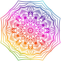 Vector Background With Mandala. Decorative Elements. Arabic, Indian, Ottoman Motifs.