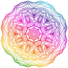 Vector Background With Mandala. Decorative Elements. Arabic, Indian, Ottoman Motifs.