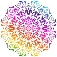 Vector Background With Mandala. Decorative Elements. Arabic, Indian, Ottoman Motifs.