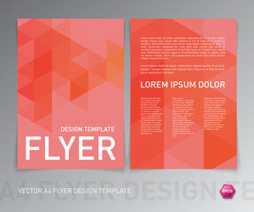 vector flyer design template. book cover, booklet, leaflet, poster layout. 