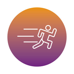 runner avatar figure block style icon