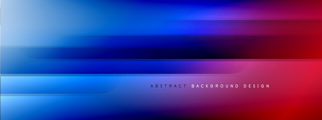 Motion concept neon shiny lines on liquid color gradients abstract backgrounds. Dynamic shadows and lights templates for text