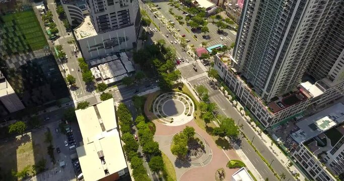 Beautiful shot of Highstreet BGC Philippines 4k